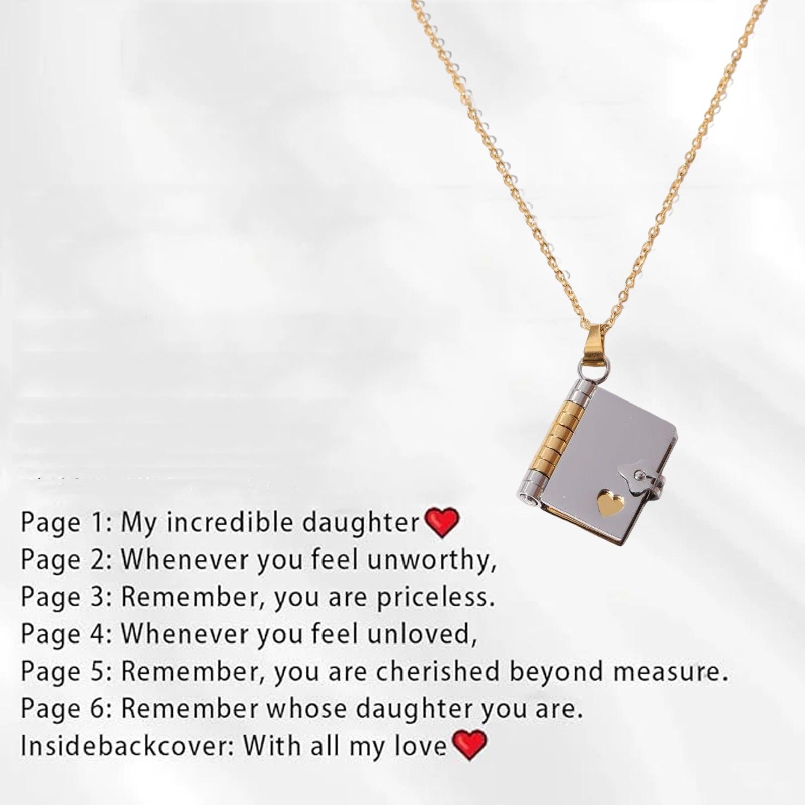 Персонализированное ожерелье-книга «Моя звезда», ожерелье «Моя невероятная книга» с пользовательским именем и 6 открывающимися регулируемыми подвесками с готовой гравировкой One Size
Персонализированное ожерелье-книга «Моя звезда», ожерелье «Моя невероятная книга» с пользовательским именем и 6 открывающимися регулируемыми подвесками с готовой гравировкой One Size