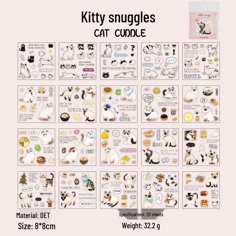 Corner Cat Cute Decorative Stickers: Language & Leisure Series Pet Screen Protector Journal
Corner Cat Cute Decorative Stickers: Language & Leisure Series Pet Screen Protector Journal