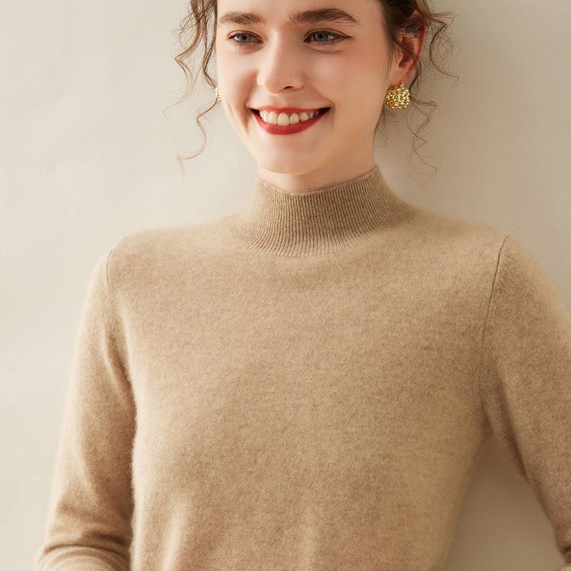 Women s Slim-fit Cashmere Sweater: Autumn/Winter Half-High Neck, Fashionable, Warm, Versatile Knit Pullover. L for 115-125 jin
Women s Slim-fit Cashmere Sweater: Autumn/Winter Half-High Neck, Fashionable, Warm, Versatile Knit Pullover. L for 115-125 jin