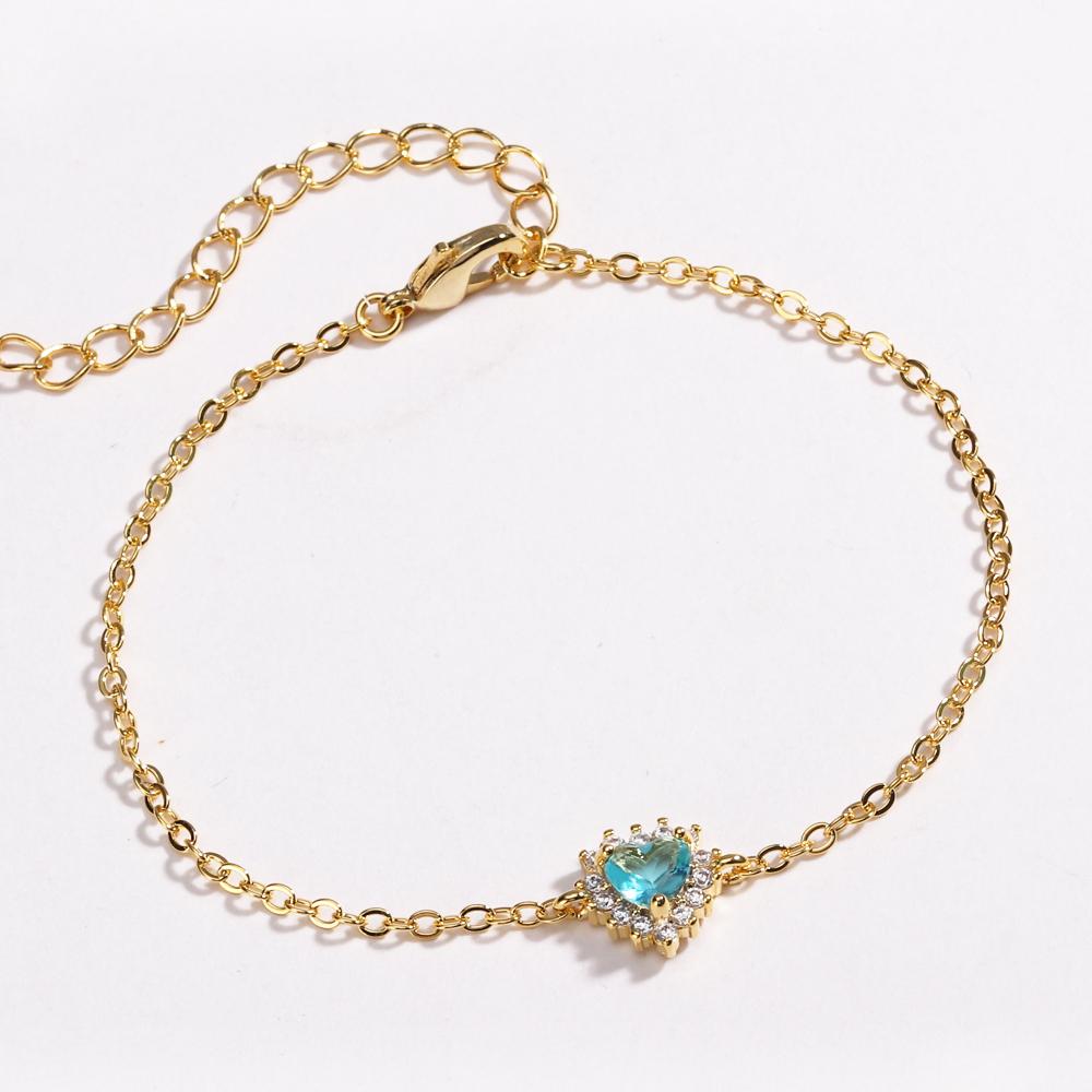 Colorful Zircon CZ Love Heart Link Chain Bracelet For Girls Sweet Romantic Style Gifts For Lovers Gold Jewelry
Colorful Zircon CZ Love Heart Link Chain Bracelet For Girls Sweet Romantic Style Gifts For Lovers Gold Jewelry