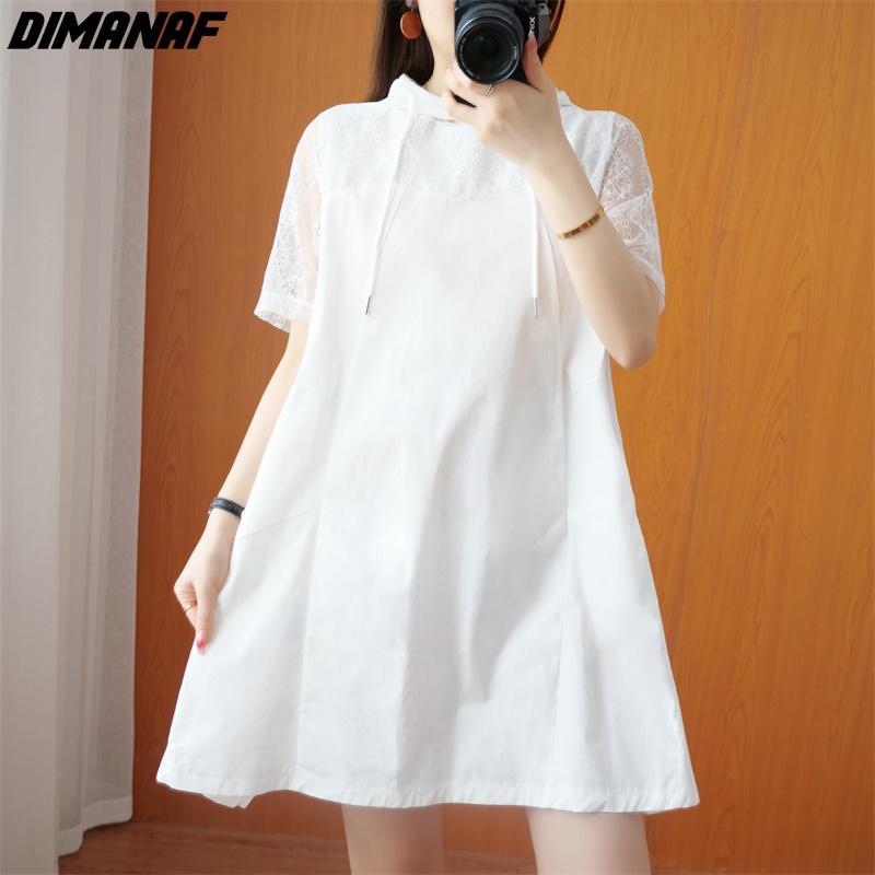 DIMANAF Лето Плюс Сайз Мода Женщины Элегантное Короткое Платье Черное Кружево Белое Свободное Платье
DIMANAF Лето Плюс Сайз Мода Женщины Элегантное Короткое Платье Черное Кружево Белое Свободное Платье