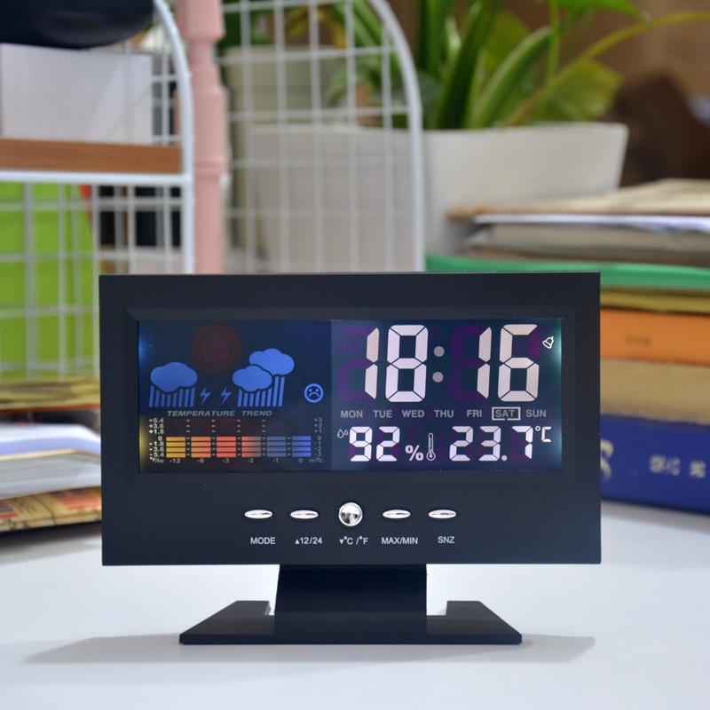 Розумний LED Погодний Будильник з Температурою, Вологістю, Календарем, Голосовим Керуванням та Нічним Світлом No Accessories чорний
Розумний LED Погодний Будильник з Температурою, Вологістю, Календарем, Голосовим Керуванням та Нічним Світлом No Accessories чорний
