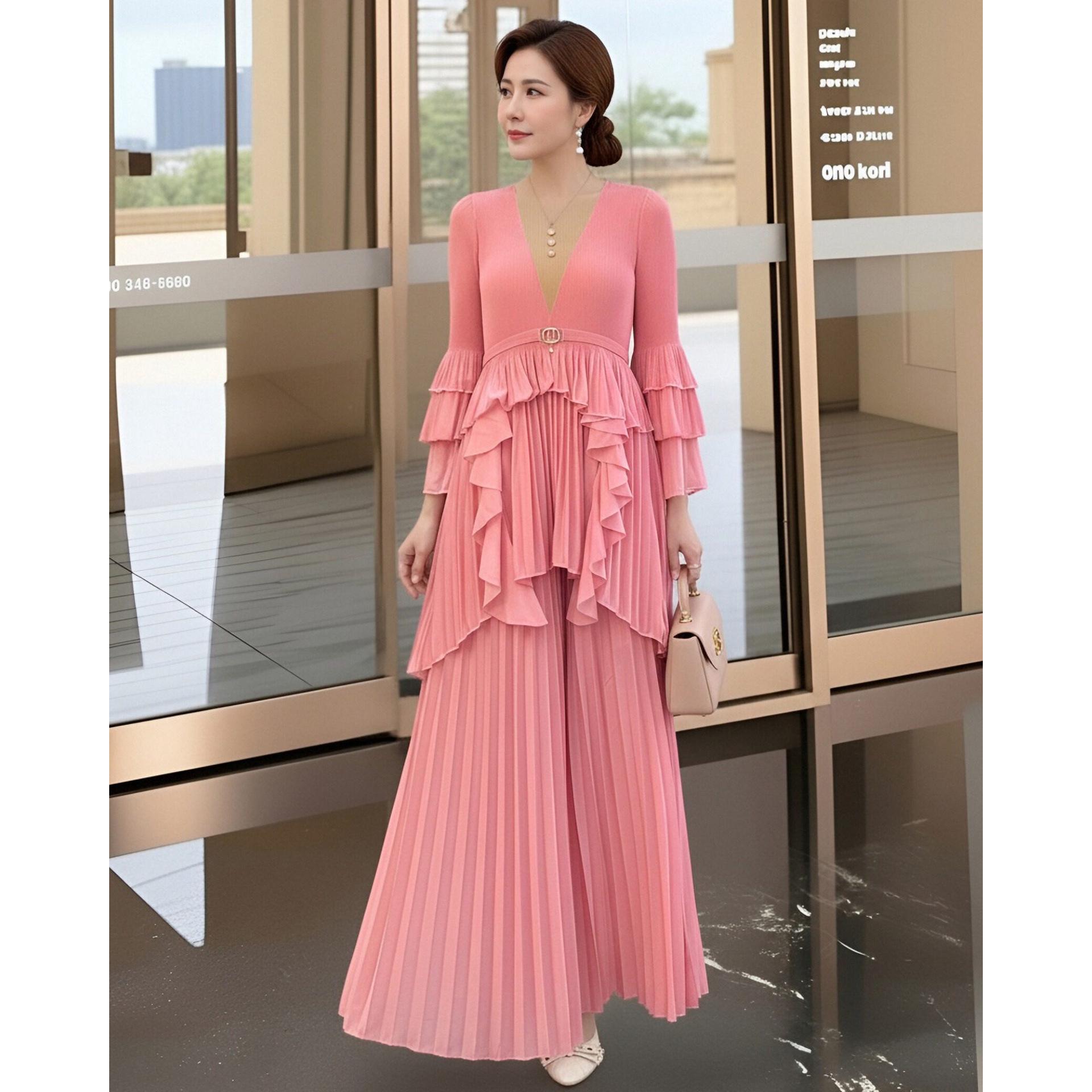 Chic Black Spring Women s Suit: Age-Defying, Loose-Fit Pleated Pants, Plus Size. One Size (Suitable for 90-160 Jin)
Chic Black Spring Women s Suit: Age-Defying, Loose-Fit Pleated Pants, Plus Size. One Size (Suitable for 90-160 Jin)