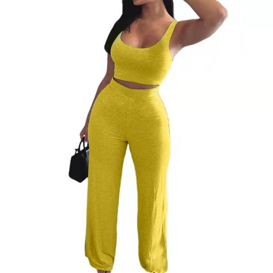 Жіночі штани Slim Sexy Sling Navel Exposed Tube Top Розкльошені штани для повсякденного життя XXL жовтий
Жіночі штани Slim Sexy Sling Navel Exposed Tube Top Розкльошені штани для повсякденного життя XXL жовтий