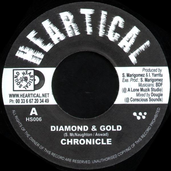 7inch Record CHRONICLE - Diamond & Gold HS006 Heartical 2004 France Reggae, Ska & Dub Used
7inch Record CHRONICLE - Diamond & Gold HS006 Heartical 2004 France Reggae, Ska & Dub Used