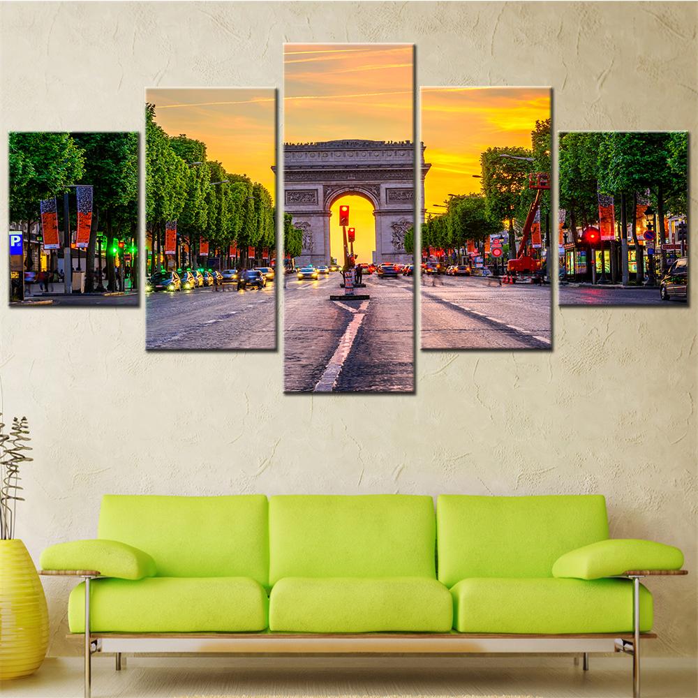 5 Panel Canvas Wall Art Champs-Elysees Arc De Triomphe HD Print Home Decor Aesthetic Room Decoration Painting Picture 20X35 20X45 20X55CM
5 Panel Canvas Wall Art Champs-Elysees Arc De Triomphe HD Print Home Decor Aesthetic Room Decoration Painting Picture 20X35 20X45 20X55CM
