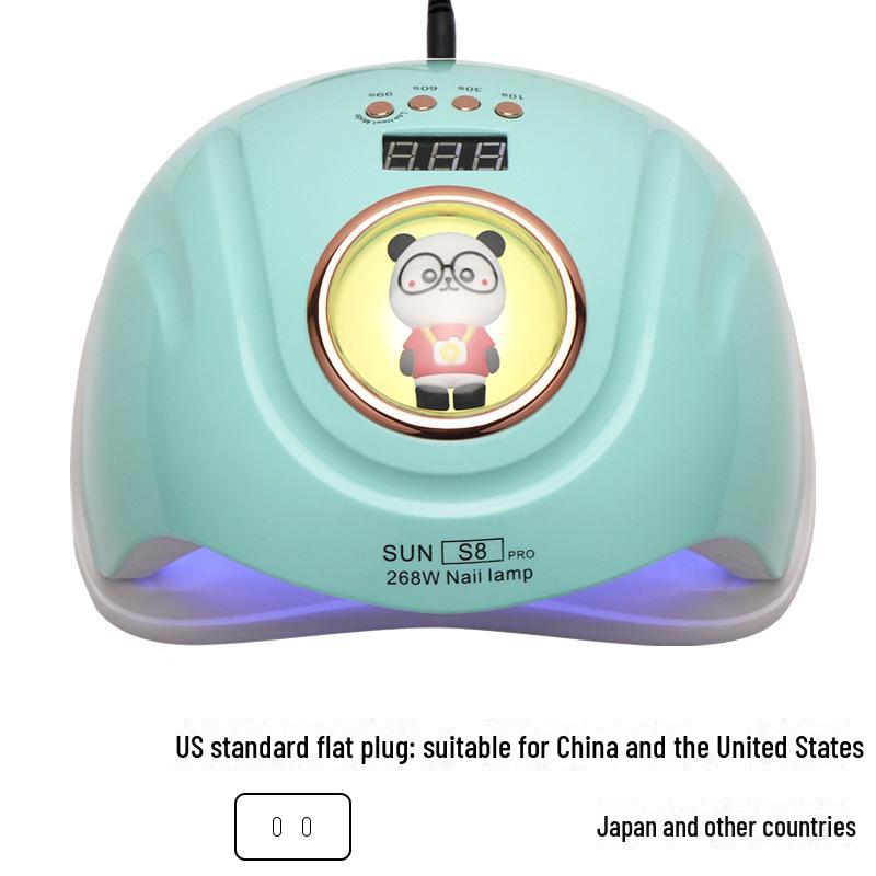 S8 Мощная 268 Вт УФ-светодиодная лампа для сушки ногтей в виде мультяшной куклы
S8 Мощная 268 Вт УФ-светодиодная лампа для сушки ногтей в виде мультяшной куклы