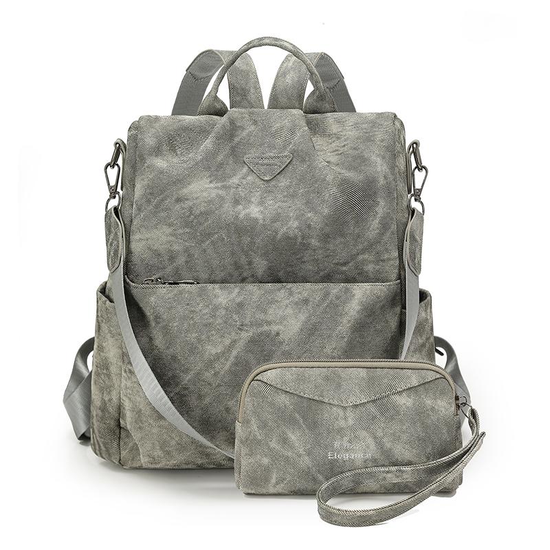 PU Backpack Women s Large Capacity Backpack With Mobile Phone Coin Purse серый
PU Backpack Women s Large Capacity Backpack With Mobile Phone Coin Purse серый