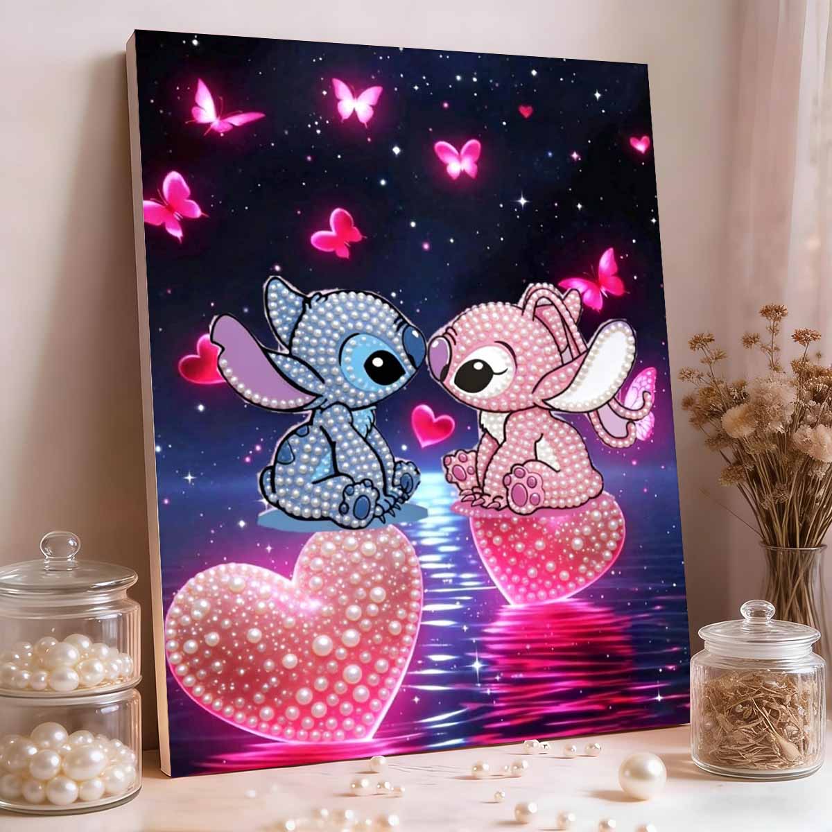 Серия Disney Фэнтези Стич Ангел Пара Жемчужная Живопись, Безрамное Ремесло, Идеальный Подарок для Украшения Гостиной Прихожей 35x45cm
Серия Disney Фэнтези Стич Ангел Пара Жемчужная Живопись, Безрамное Ремесло, Идеальный Подарок для Украшения Гостиной Прихожей 35x45cm