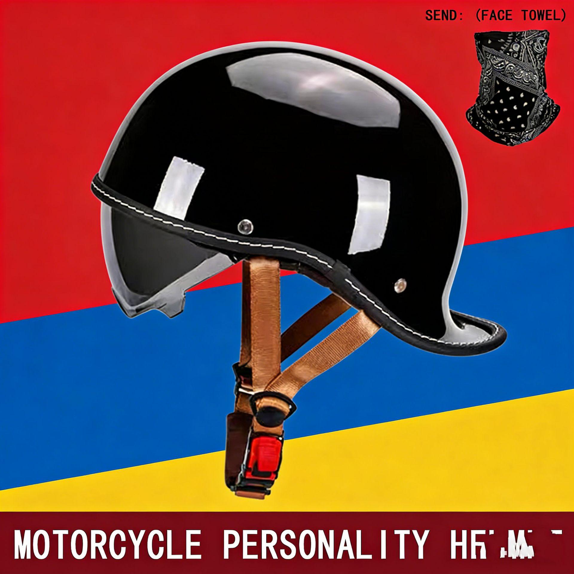 Universal Retro Bubble Helmet for Motorcycle Riders - All Seasons, Unisex, Safety Half Helmet for American Cruiser XXL
Universal Retro Bubble Helmet for Motorcycle Riders - All Seasons, Unisex, Safety Half Helmet for American Cruiser XXL