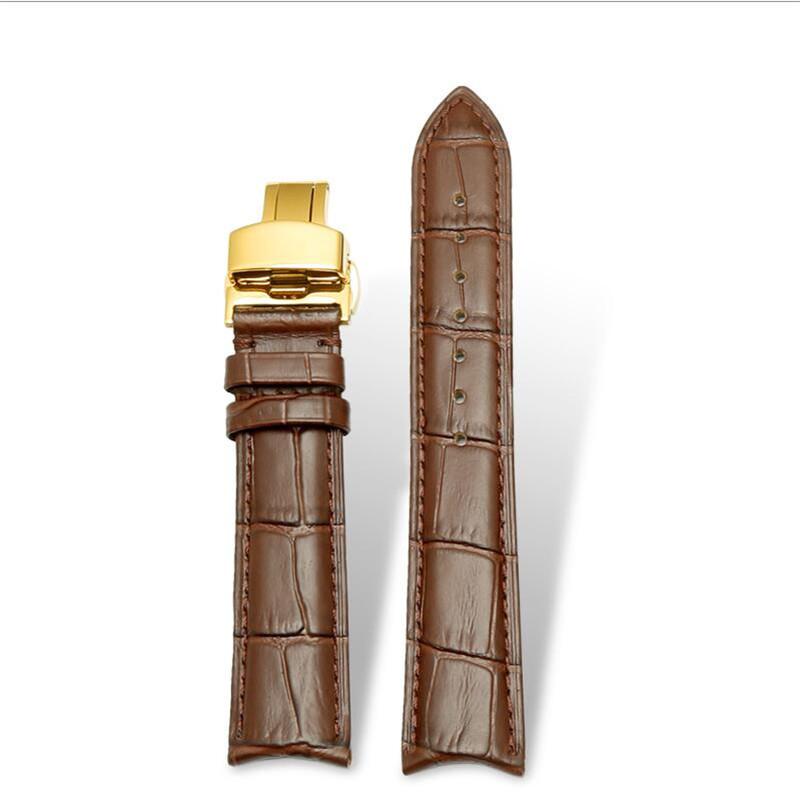 Durable Black Brown Blue Genuine Leather Watchband 18 19 20 21 22mm Curved End Deployant Buckle Calfskin Strap For Brands Watch 21mm&Rosegold clasp коричневий
Durable Black Brown Blue Genuine Leather Watchband 18 19 20 21 22mm Curved End Deployant Buckle Calfskin Strap For Brands Watch 21mm&Rosegold clasp коричневий
