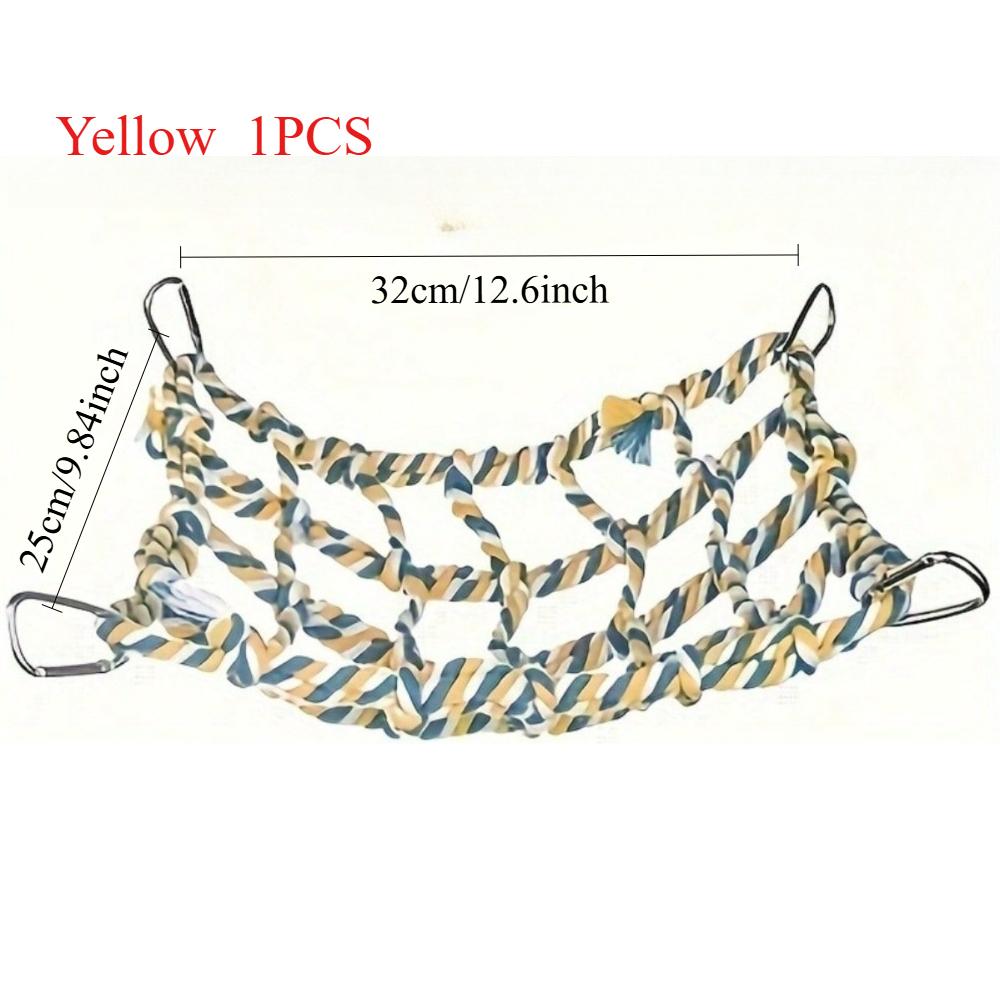 1 pcs Trending Pet Hammock Net Sturdy Braided Bed for Small Pets Parrots Guinea Pigs Fun Hanging Play Sleep Gear
1 pcs Trending Pet Hammock Net Sturdy Braided Bed for Small Pets Parrots Guinea Pigs Fun Hanging Play Sleep Gear