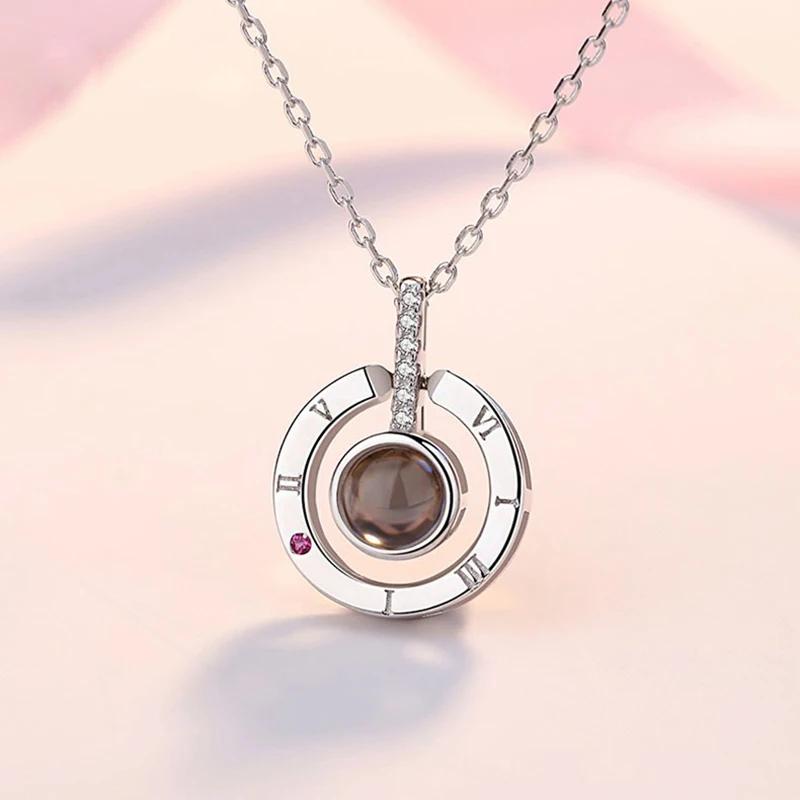 Huitan Hot Sale Round/Heart Pendant Necklace for Women with Unique Projection Function 100 Language I LOVE YOU Love Necklaces
Huitan Hot Sale Round/Heart Pendant Necklace for Women with Unique Projection Function 100 Language I LOVE YOU Love Necklaces