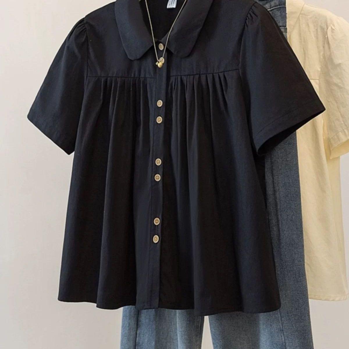 Plus Size Women s Short-Sleeve French Shirt - Summer 2026mm, Slimming and Flaw-Hiding Cropped Top S чорний
Plus Size Women s Short-Sleeve French Shirt - Summer 2026mm, Slimming and Flaw-Hiding Cropped Top S чорний