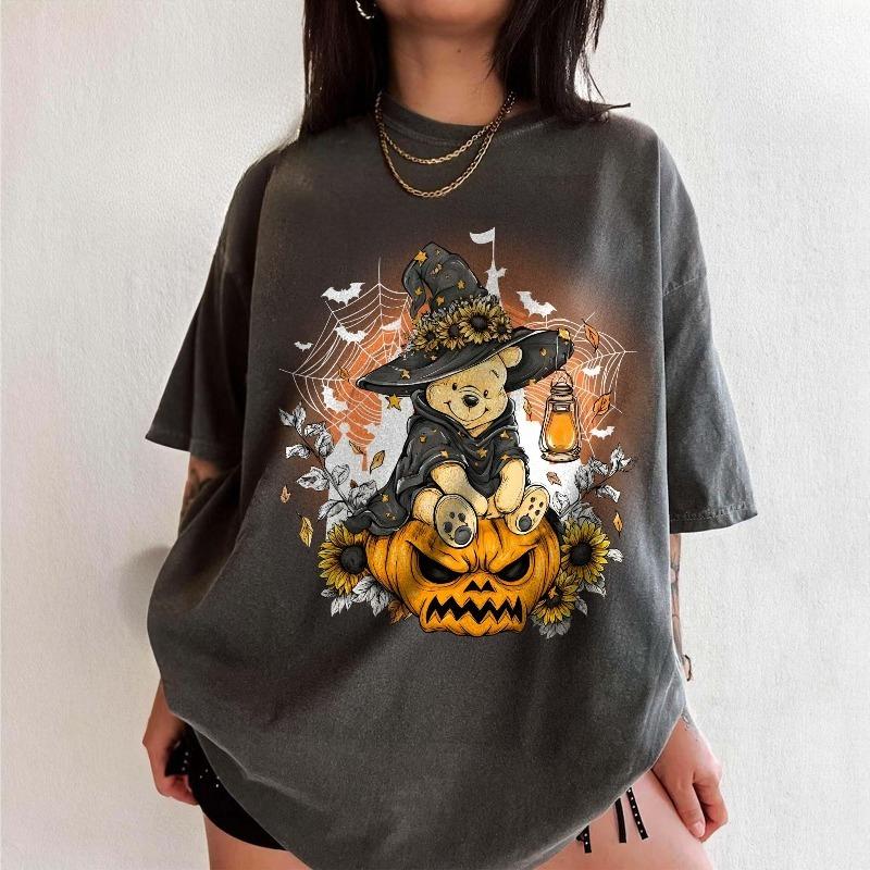 2026 New Halloween Winnie The Pooh Shirt Cute Witch Pumpkin Print Couple Womens Cotton TShirt Relaxed Travel Top S
2026 New Halloween Winnie The Pooh Shirt Cute Witch Pumpkin Print Couple Womens Cotton TShirt Relaxed Travel Top S