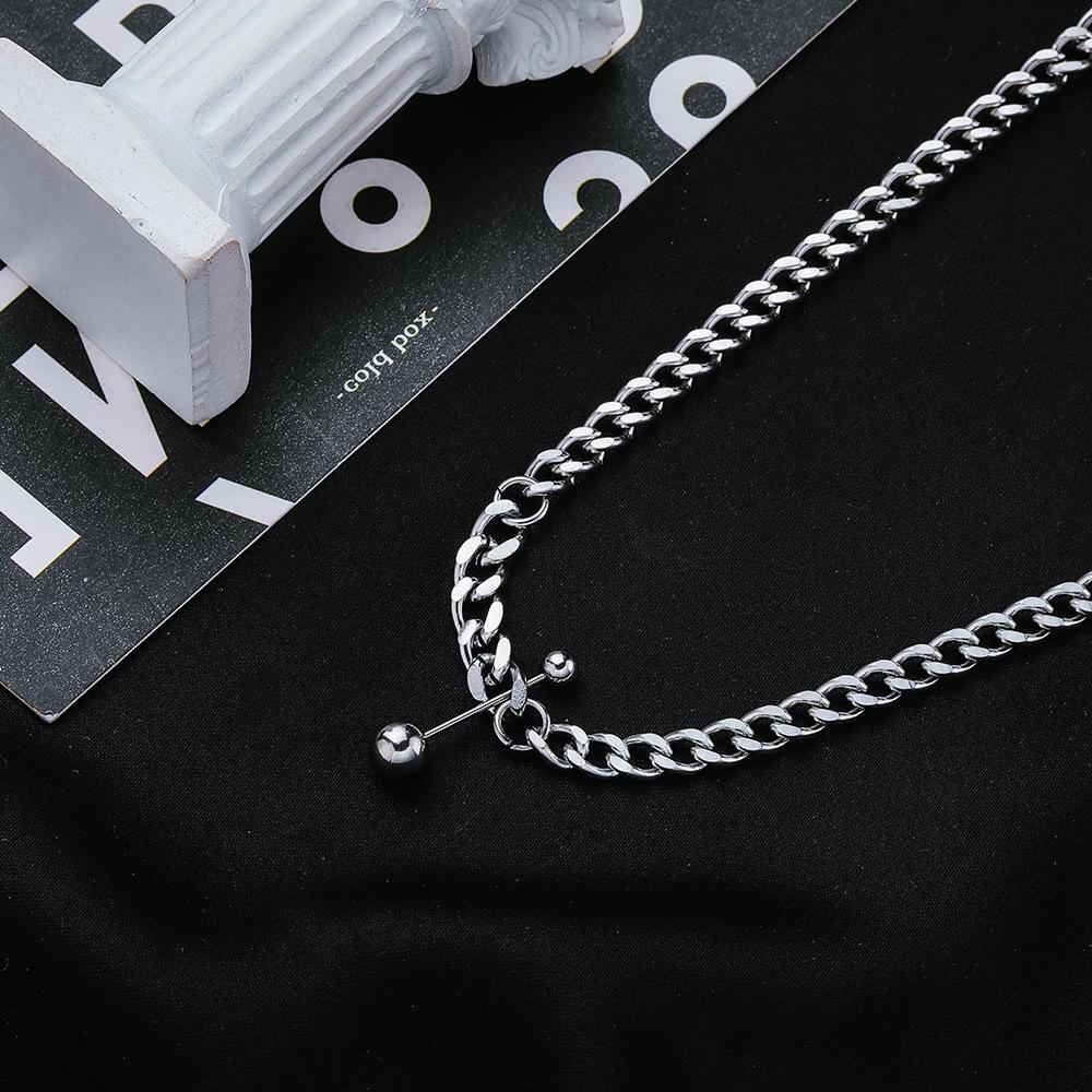 European & American Retro Titanium Steel Balance Ball Necklace - Women s Trendy Clavicle Chain
European & American Retro Titanium Steel Balance Ball Necklace - Women s Trendy Clavicle Chain