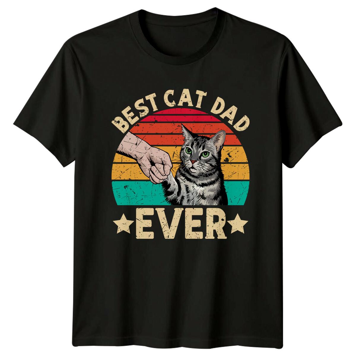 Best Cat Dad Ever T-Shirt Retro Vintage Style Kitten Fist Bump M
Best Cat Dad Ever T-Shirt Retro Vintage Style Kitten Fist Bump M