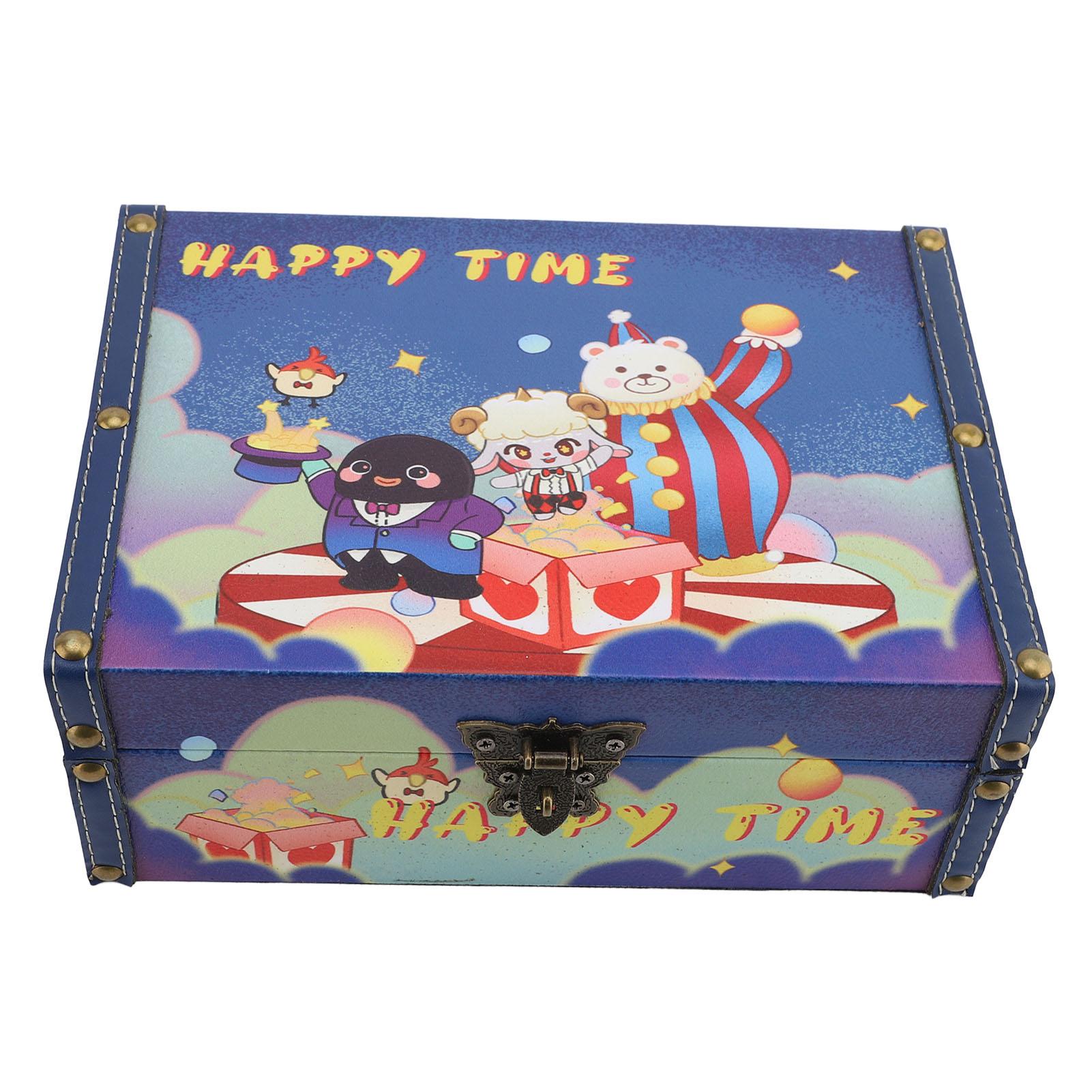 Vintage Decorative Storage Box Cartoon Circus Pattern Multifunctional Retro Jewelry Storage Box
Vintage Decorative Storage Box Cartoon Circus Pattern Multifunctional Retro Jewelry Storage Box