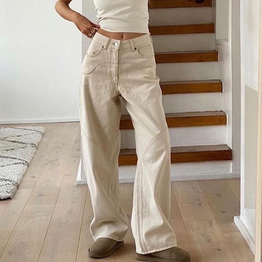 White Straight Leg Jeans Women s Summer New Style Solid Color Fashion Versatile Vibe Style Long Pants XL білий
White Straight Leg Jeans Women s Summer New Style Solid Color Fashion Versatile Vibe Style Long Pants XL білий