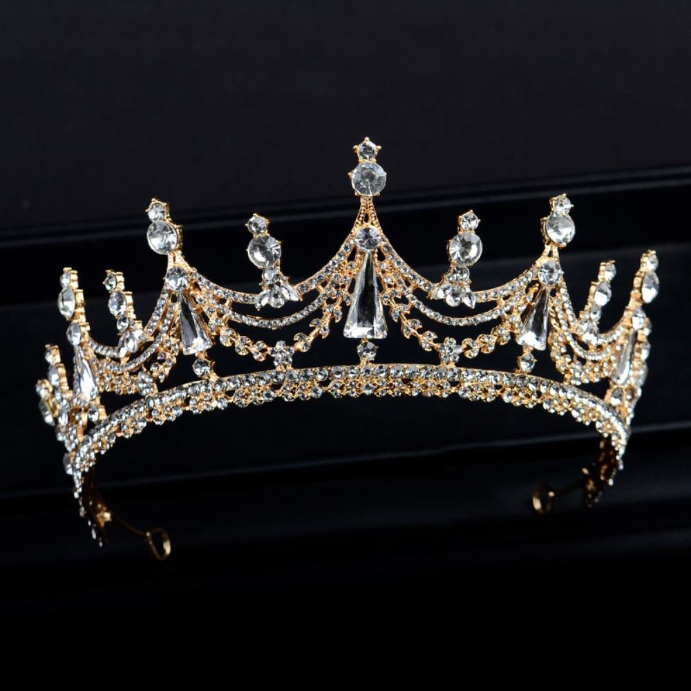 Baroque Flower Crown For Bride Bridal Crowns Diamond Tiara Korean Style Tiaras Fashion Jewelry
Baroque Flower Crown For Bride Bridal Crowns Diamond Tiara Korean Style Tiaras Fashion Jewelry
