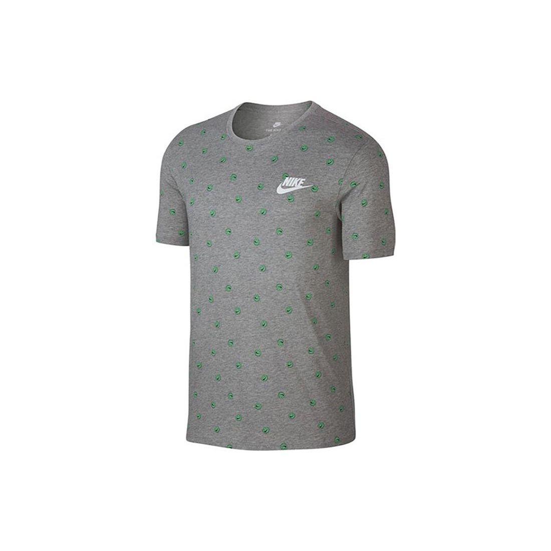 Nike Футболка мужская спортивная с короткими рукавами и круглым вырезом, с принтом смайликов и логотипом, серая 911965-063 L
Nike Футболка мужская спортивная с короткими рукавами и круглым вырезом, с принтом смайликов и логотипом, серая 911965-063 L