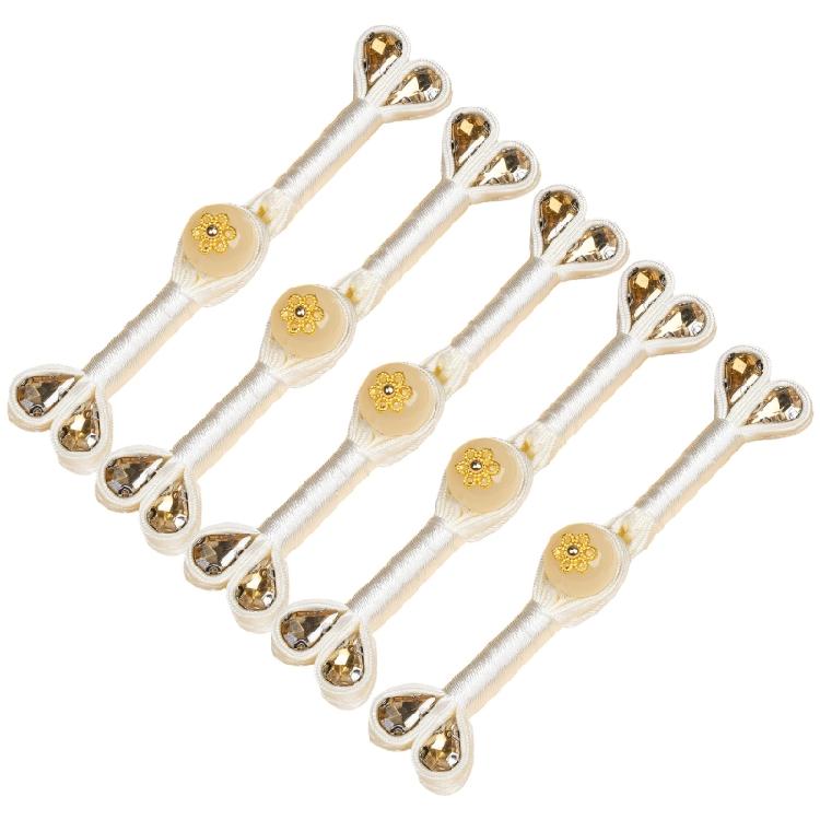 5Pcs Chinese Knot Button Handmade Cheongsam Knot Button Fasteners for Wedding Dress Cloaks Costume Sewing Accessories
5Pcs Chinese Knot Button Handmade Cheongsam Knot Button Fasteners for Wedding Dress Cloaks Costume Sewing Accessories