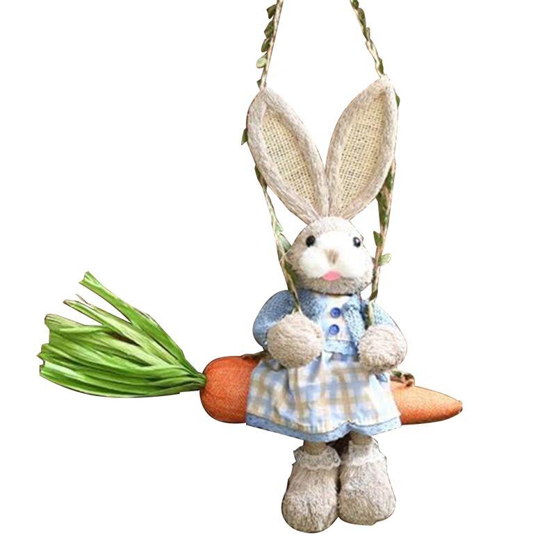 A34R Easter Straw Bunny Figurine, Straw On Carrot Swing, Bunny Statue Hanging Ornament For Easter Holiday Home Decor
A34R Easter Straw Bunny Figurine, Straw On Carrot Swing, Bunny Statue Hanging Ornament For Easter Holiday Home Decor
