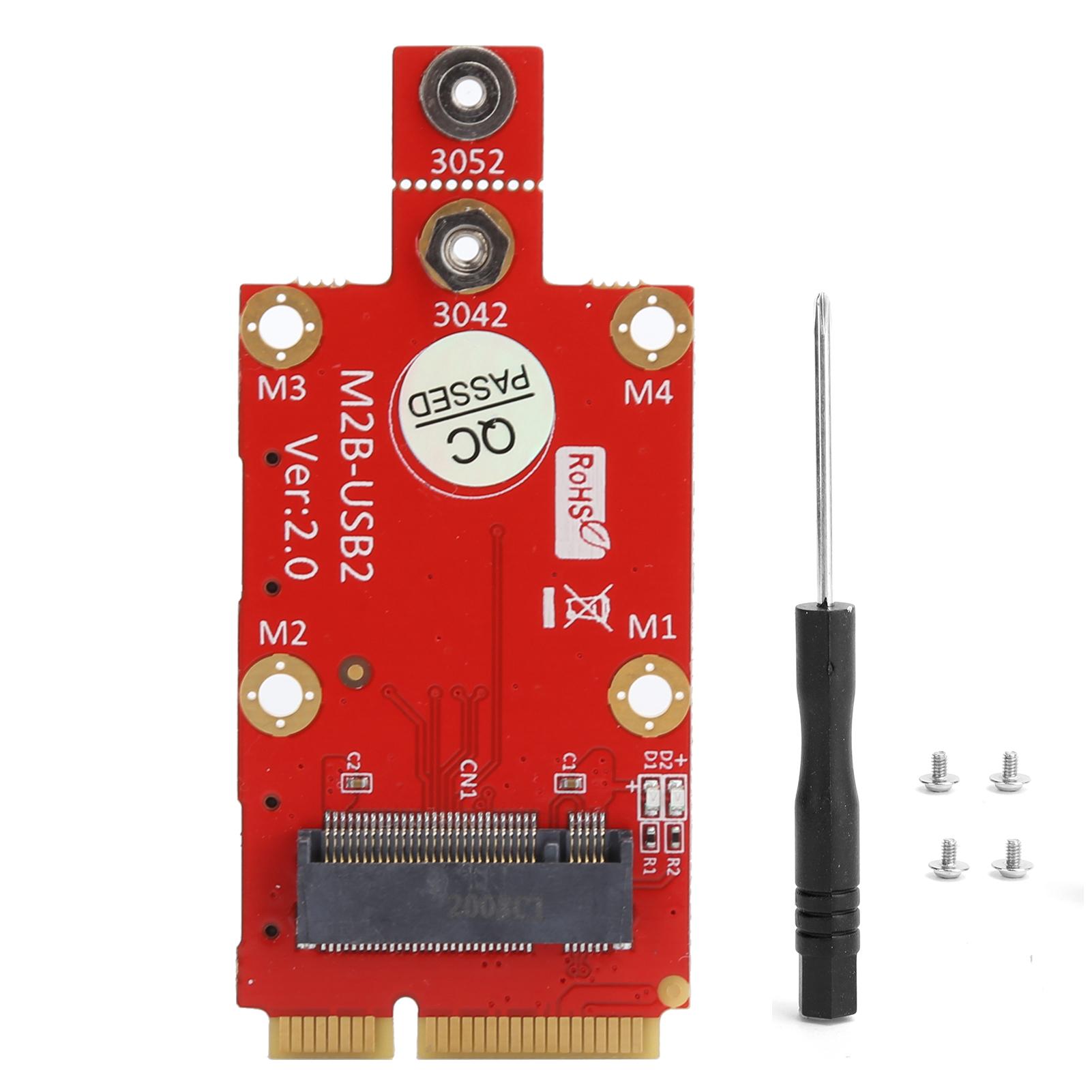 Перехідник M.2 на Mini PCIE, подвійний слот для SIM-картки NANO з комплектом викруток M2
Перехідник M.2 на Mini PCIE, подвійний слот для SIM-картки NANO з комплектом викруток M2