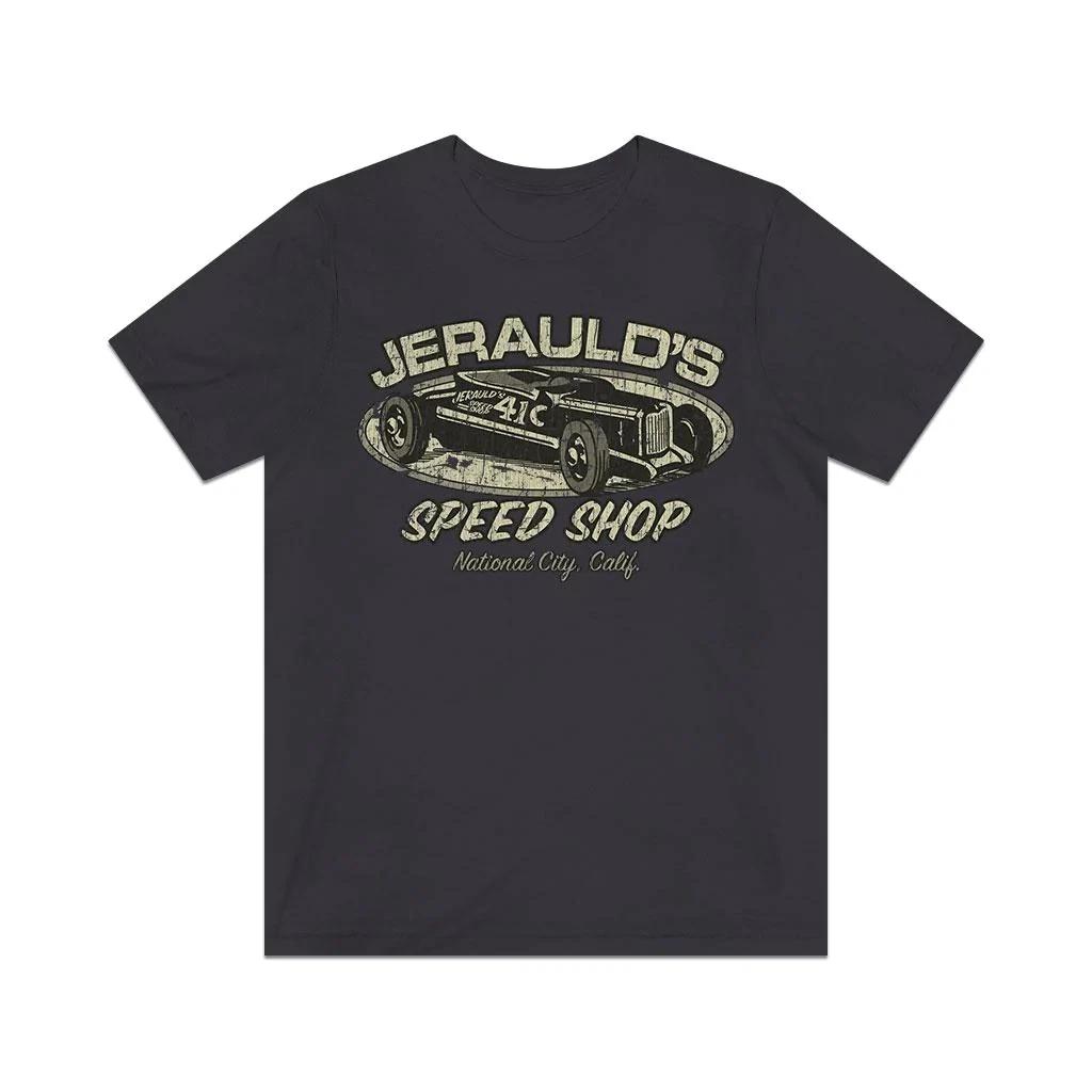 Jerauld s Speed Shop 1948 Vintage Men s T shirt 3XL
Jerauld s Speed Shop 1948 Vintage Men s T shirt 3XL