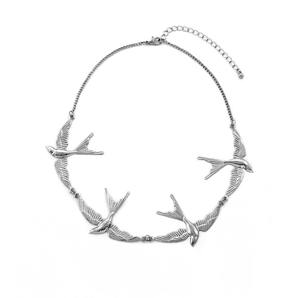 Women Ins Collarbone Chain Birds Necklace Jewelry Accessories срібний
Women Ins Collarbone Chain Birds Necklace Jewelry Accessories срібний