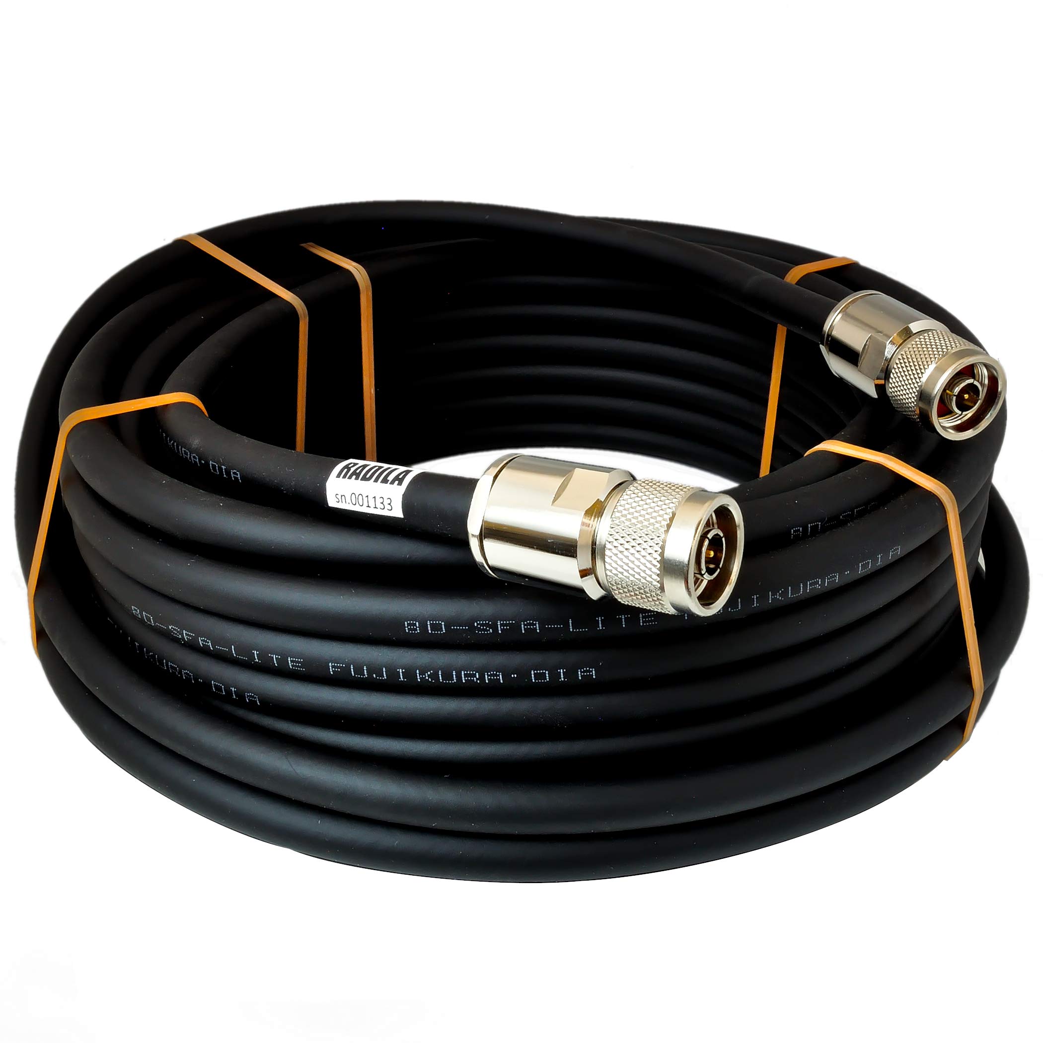 RADILA 8DSFA N connector on both ends Adopted by Fujikura Low loss N type Amateur radio Coaxial cable set For connection between devices Jumper Relay
RADILA 8DSFA N connector on both ends Adopted by Fujikura Low loss N type Amateur radio Coaxial cable set For connection between devices Jumper Relay