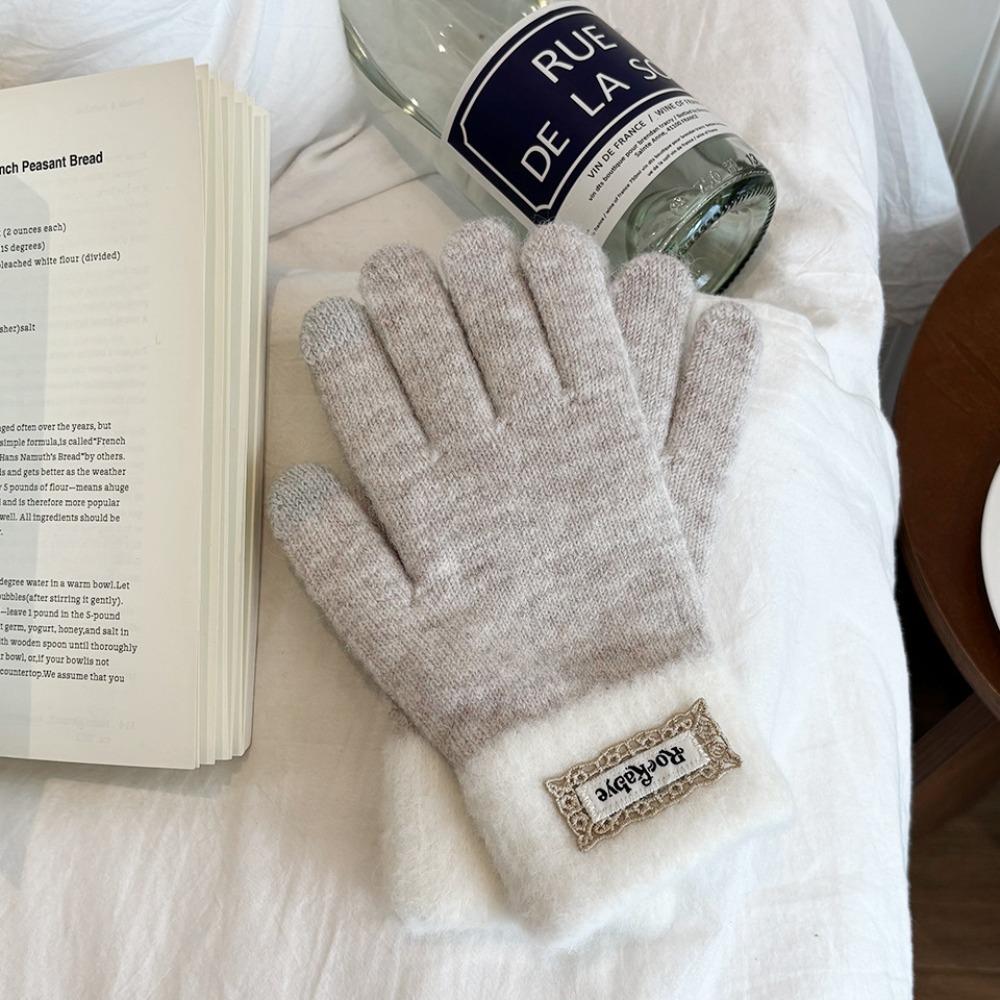 Touchscreen Function Plush Woolen Gloves Thickened Fleece Mittens Knitted Gloves Autumn Winter хаки
Touchscreen Function Plush Woolen Gloves Thickened Fleece Mittens Knitted Gloves Autumn Winter хаки