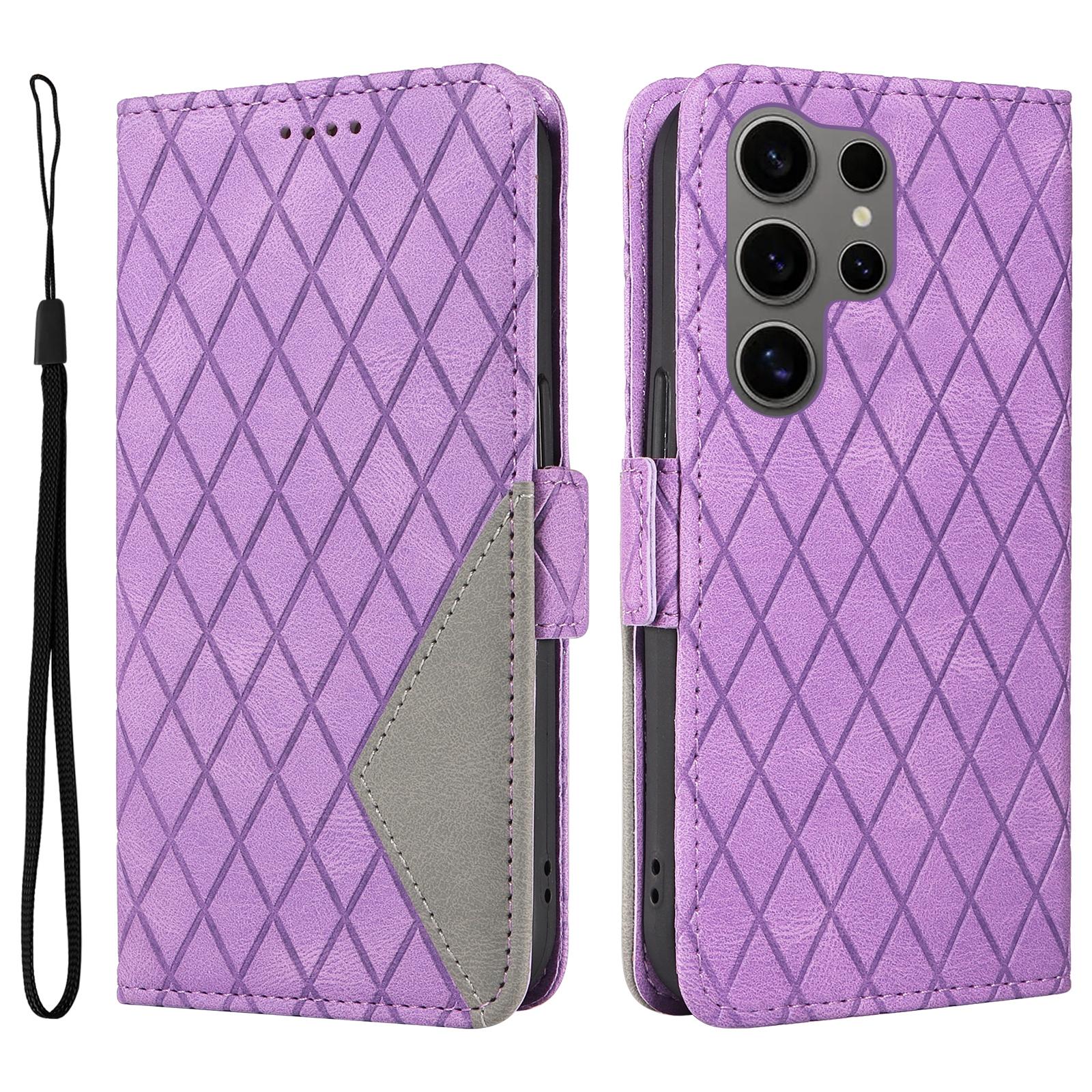 Чохол-книжка з ромбоподібної PU шкіри для Samsung Galaxy S25 Ultra Light Purple
Чохол-книжка з ромбоподібної PU шкіри для Samsung Galaxy S25 Ultra Light Purple