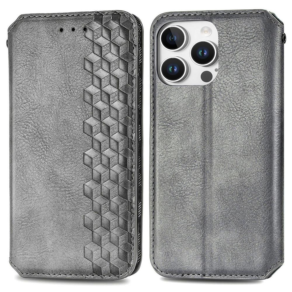For iPhone 16 Pro Max PU Leather Case Rhombus Imprint Wallet Stand Phone Cover Grey
For iPhone 16 Pro Max PU Leather Case Rhombus Imprint Wallet Stand Phone Cover Grey