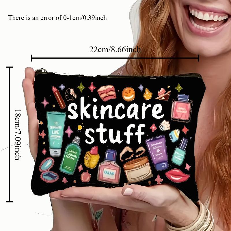 Cosmetic Bag - Durable Zipper Closure, Fun Illustrated Makeup Organizer, Lightweight Foldable Travel Toiletry Bag,Secure Storage
Cosmetic Bag - Durable Zipper Closure, Fun Illustrated Makeup Organizer, Lightweight Foldable Travel Toiletry Bag,Secure Storage