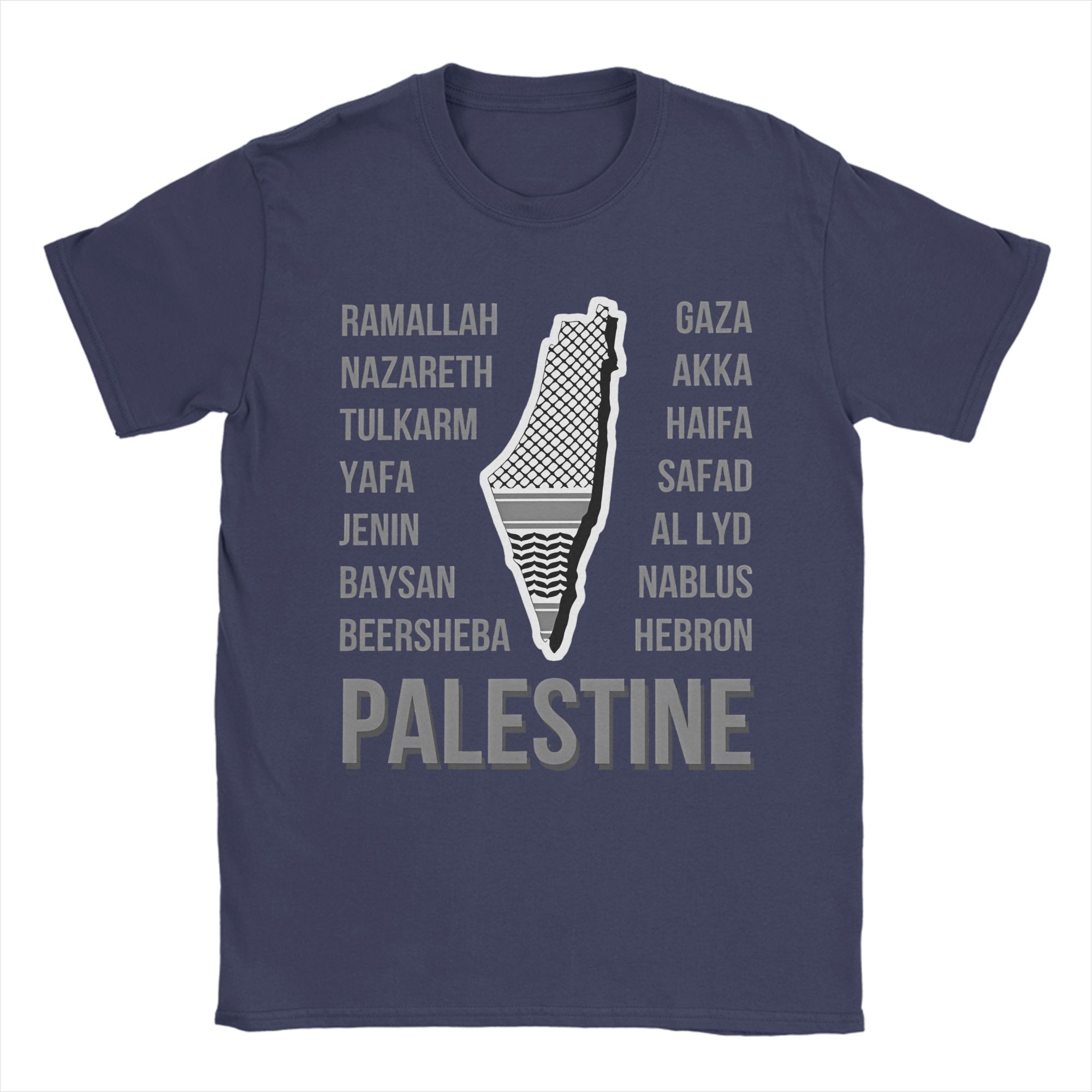 Palestine Cities and Map with Keffiyeh Print T Shirt Summer T Shirts Men 100 Cotton Plus Size Clothes ShortSleeved Tops 4XL
Palestine Cities and Map with Keffiyeh Print T Shirt Summer T Shirts Men 100 Cotton Plus Size Clothes ShortSleeved Tops 4XL