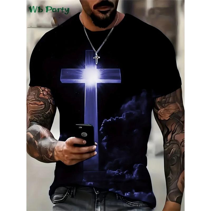 Fashion Crucifix 3D Print Mens Clothing Round Neck T-shirts for Men Casual Loose Men s Clothing Street T-shirts 6XL
Fashion Crucifix 3D Print Mens Clothing Round Neck T-shirts for Men Casual Loose Men s Clothing Street T-shirts 6XL