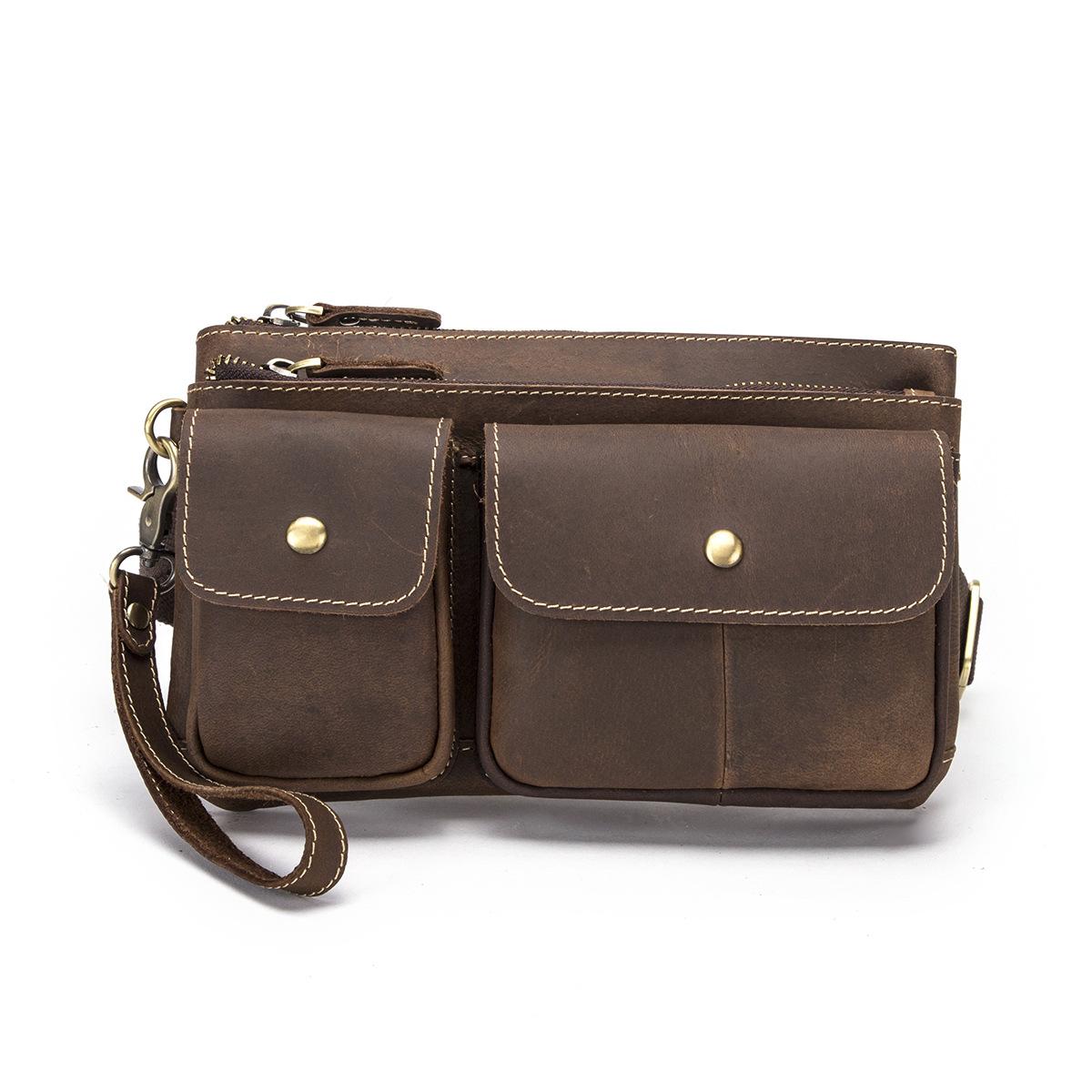 Мужская поясная сумка из натуральной кожи в стиле ретро, кофейная дорожная поясная сумка, сумка на ремне, дизайн для мужчин
Мужская поясная сумка из натуральной кожи в стиле ретро, кофейная дорожная поясная сумка, сумка на ремне, дизайн для мужчин