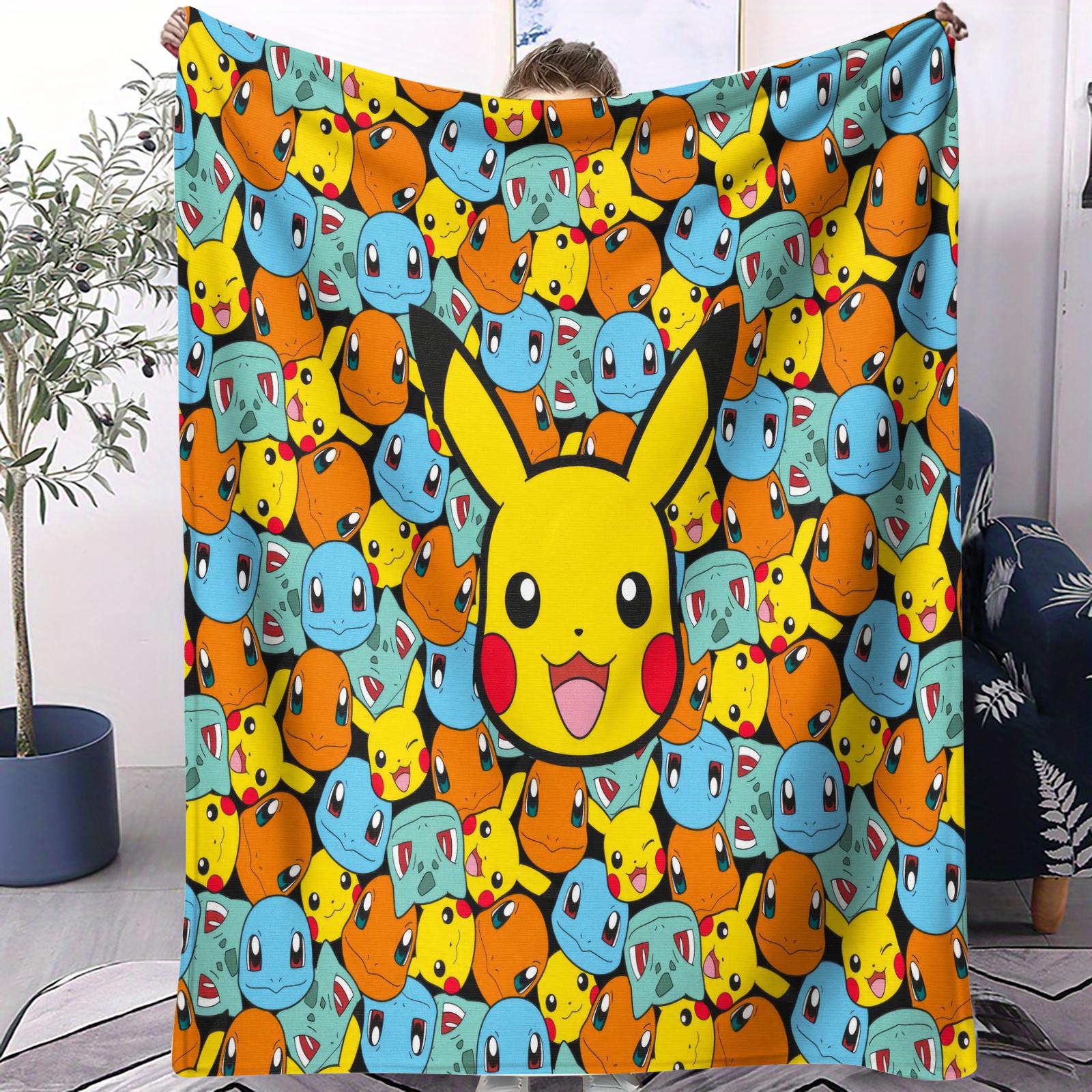 Pokemons Cute Pikachu Print Fleece Throw Blanket Fans MustHave Gift Quality Soft Warm Blanket for Travel Picnic Home for Adult 70x100cm
Pokemons Cute Pikachu Print Fleece Throw Blanket Fans MustHave Gift Quality Soft Warm Blanket for Travel Picnic Home for Adult 70x100cm