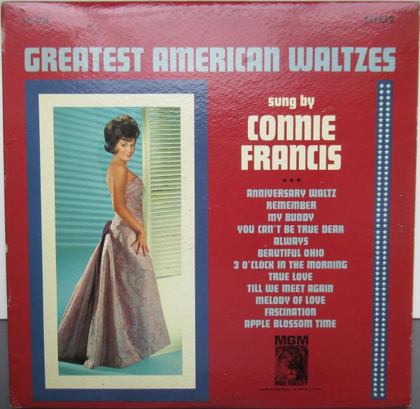 LP Record CONNIE FRANCIS - Greatest American Waltzes SE4145 MGM Records 1963 US Pop Used
LP Record CONNIE FRANCIS - Greatest American Waltzes SE4145 MGM Records 1963 US Pop Used