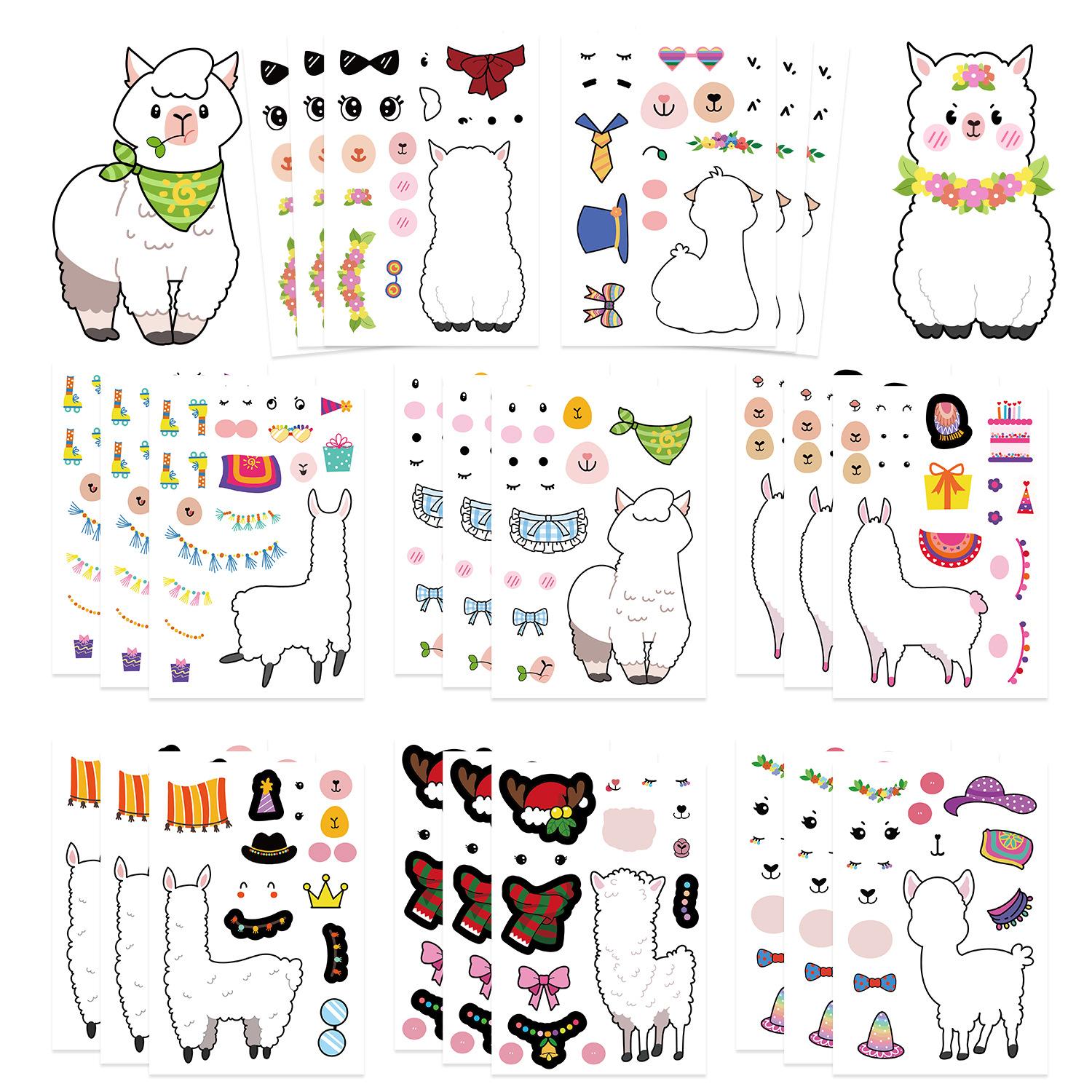 8 cartoon alpaca face swap collage waterproof diary hand account stickers Gu card stickers DIY decorative stickers stickers
8 cartoon alpaca face swap collage waterproof diary hand account stickers Gu card stickers DIY decorative stickers stickers