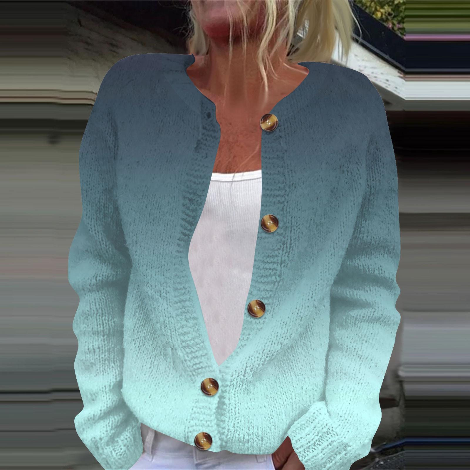 Женская модная принтованная куртка с длинным рукавом и вязанным кардиганом на пуговицах XXXXXL светло-синий
Женская модная принтованная куртка с длинным рукавом и вязанным кардиганом на пуговицах XXXXXL светло-синий