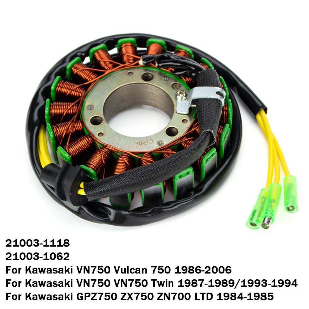 Катушка статора магнето зажигания мотоцикла для Kawasaki VN750 Vulcan 750 VN 750 Twin ZN700 LTD GPZ750 ZX750 21003-1118
Катушка статора магнето зажигания мотоцикла для Kawasaki VN750 Vulcan 750 VN 750 Twin ZN700 LTD GPZ750 ZX750 21003-1118