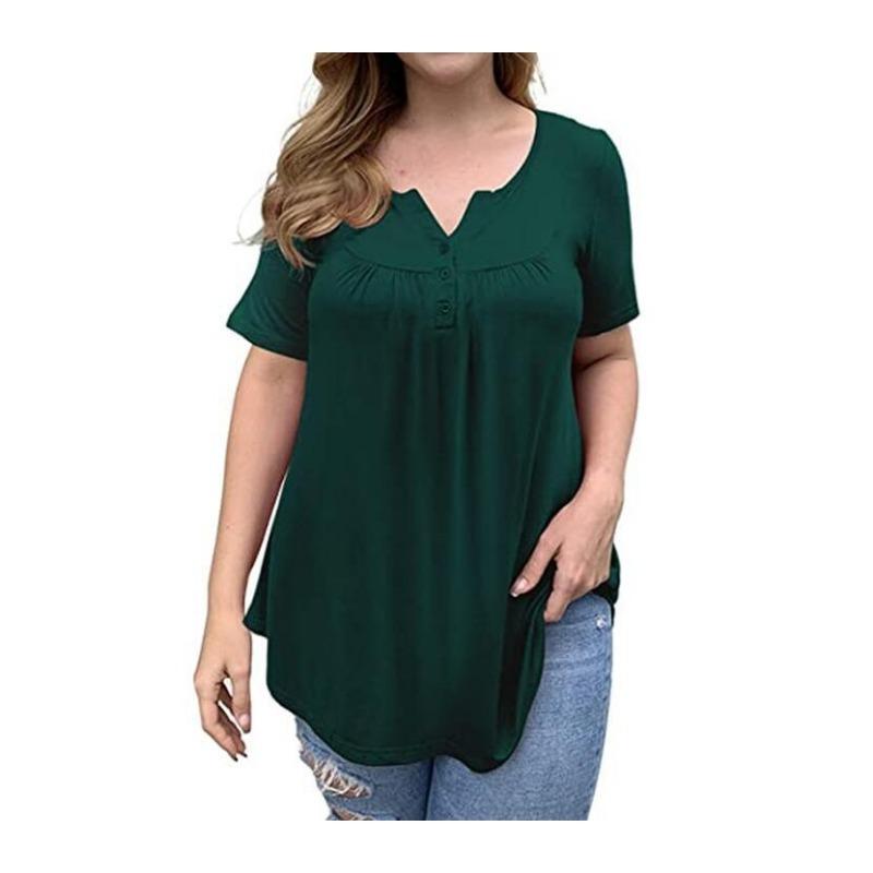 YYFS женские модные повседневные летние весенние однотонные блузки и рубашки с короткими рукавами и v-образным вырезом с принтом XL темно-зеленого
YYFS женские модные повседневные летние весенние однотонные блузки и рубашки с короткими рукавами и v-образным вырезом с принтом XL темно-зеленого