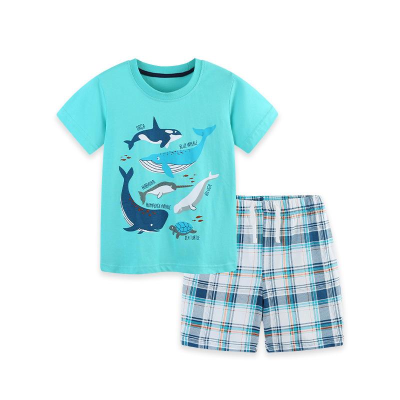 Summer new children s t-shirt set boys short-sleeved two-piece set knitted cotton medium children s set 7Y(125cm)
Summer new children s t-shirt set boys short-sleeved two-piece set knitted cotton medium children s set 7Y(125cm)