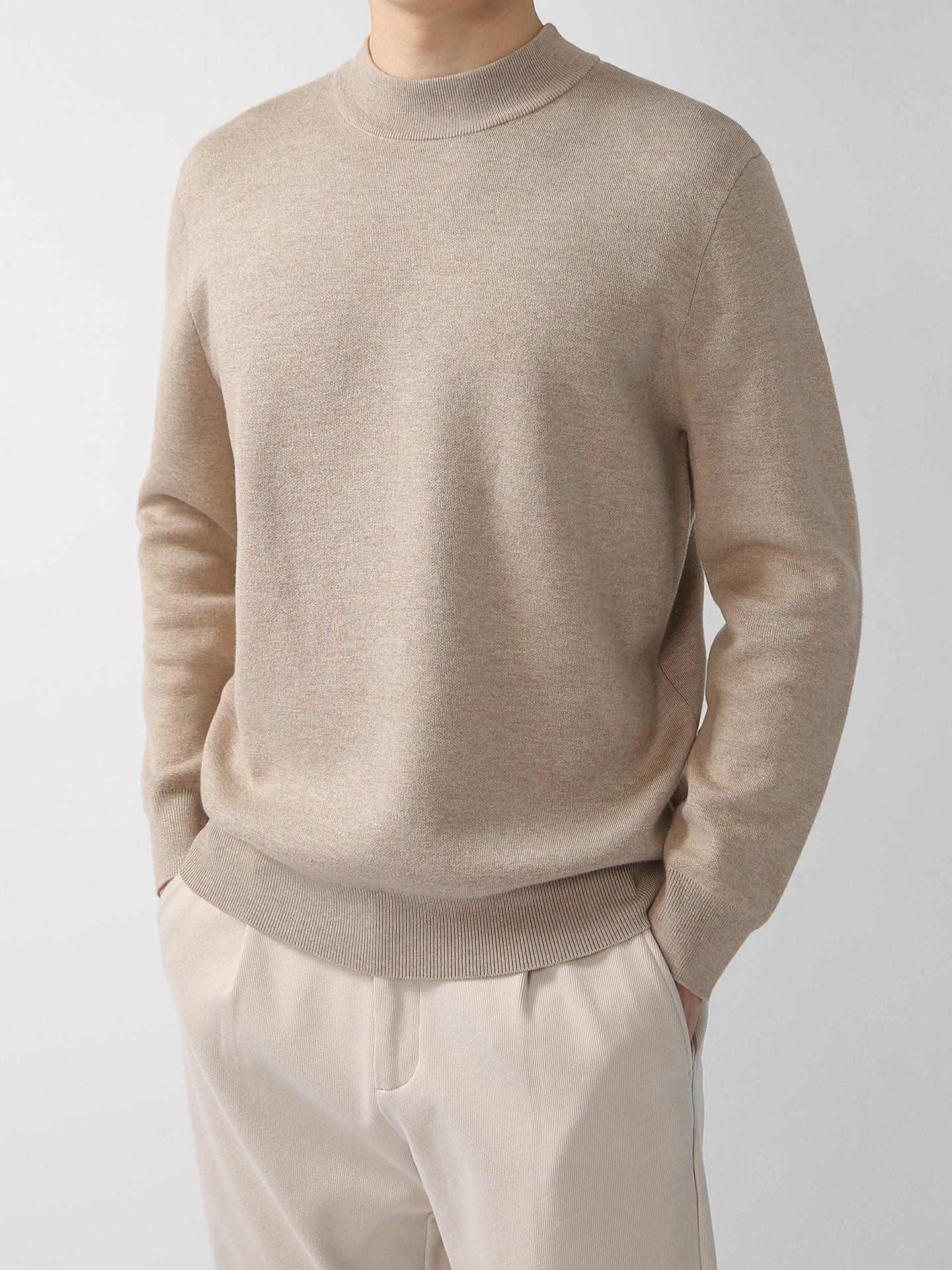 Осенний мужской свитер с полувысоким воротником: Стильный корейский модный пуловер XXL
Осенний мужской свитер с полувысоким воротником: Стильный корейский модный пуловер XXL