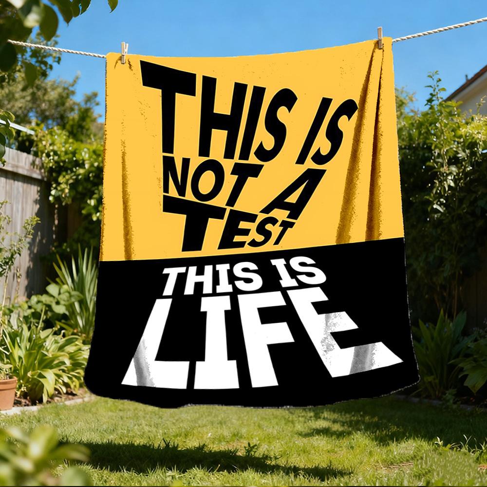 1pc Test LifeOutdoor Blanket, Soft And Comfortable Blanket, Casual Warm Outdoor Blanket, Good Birthday Gift yy260328100 75x90cm
1pc Test LifeOutdoor Blanket, Soft And Comfortable Blanket, Casual Warm Outdoor Blanket, Good Birthday Gift yy260328100 75x90cm