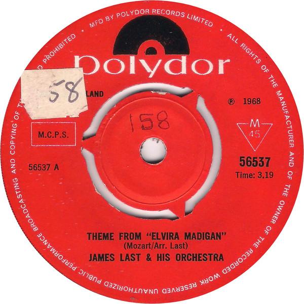 7inch Record ORCHESTER JAMES LAST - Theme From Elvira Madigan 56537 Polydor 1968 UK Jazz Used
7inch Record ORCHESTER JAMES LAST - Theme From Elvira Madigan 56537 Polydor 1968 UK Jazz Used