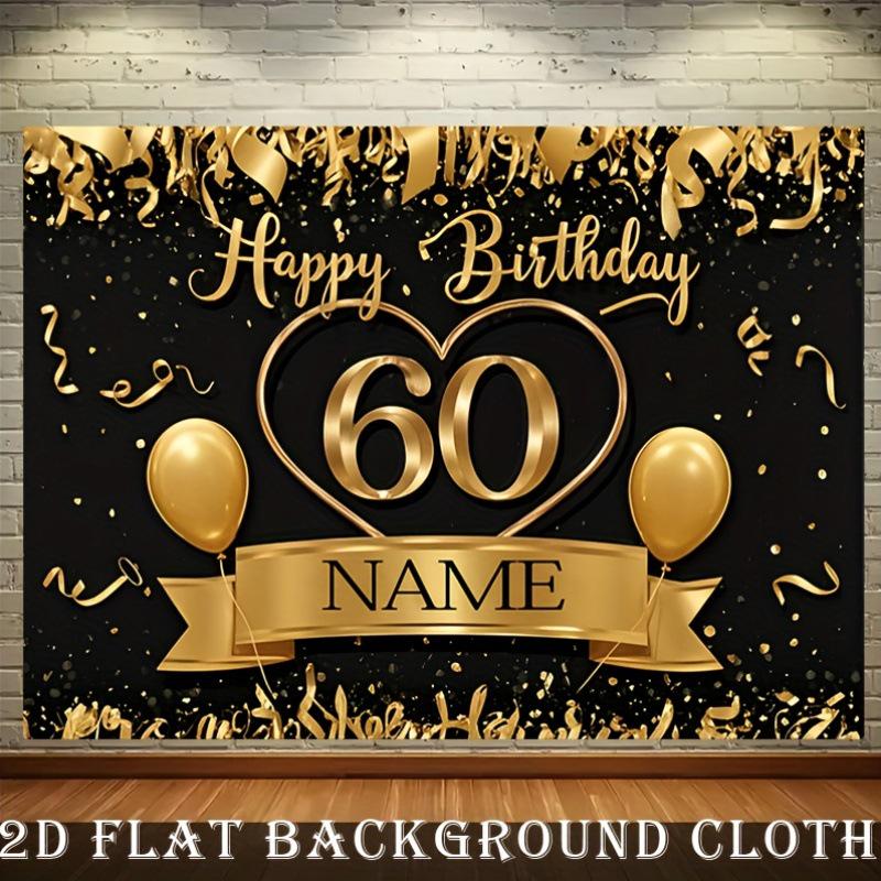 Black Gold Birthday Backdrop for Party Decoration Polyester 120*80cm - No Holes
Black Gold Birthday Backdrop for Party Decoration Polyester 120*80cm - No Holes