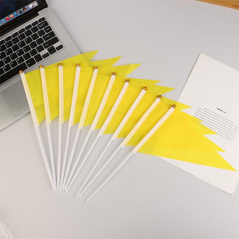 10 шт. Разноцветные треугольные флажки с 10 пластиковыми флагштоками Ручные маленькие разноцветные флажки для маркировки сада, газона, двора Принадлежности жёлтый
10 шт. Разноцветные треугольные флажки с 10 пластиковыми флагштоками Ручные маленькие разноцветные флажки для маркировки сада, газона, двора Принадлежности жёлтый